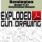 Remington Model 11-87 Autoloading Shotgun Exploded Gun Drawing Download