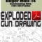 Ruger Mini-14 Autoloading Rifle (181-184 Prefix) Exploded Gun Drawing Download