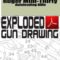 Ruger Mini-Thirty Autoloading Rifle Exploded Gun Drawing Download