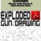 Savage Model 110E Series K Bolt-Action Rifle Exploded Gun Drawing Download