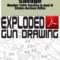Savage Model 170C Series A and B Slide-Action Rifle Exploded Gun Drawing Download