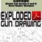 Savage Model 242 Series C and D Over-Under Shotgun Exploded Gun Drawing Download