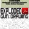 Savage Model 30 & Stevens Variants Slide-Action Shotgun Exploded Gun Drawing Download