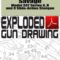 Savage Model 30T Series A, B and C Slide-Action Shotgun Exploded Gun Drawing Download