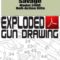 Savage Model 340D Bolt-Action Rifle Exploded Gun Drawing Download