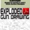 Savage Model 67 Series C and E Slide-Action Shotgun Exploded Gun Drawing Download