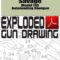 Savage Model 745 Autoloading Shotgun Exploded Gun Drawing Download