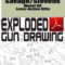 Savage-Stevens Model 89 Lever-Action Rifle Exploded Gun Drawing Download