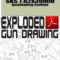 SKS 7.62x39mm Autoloading Carbine Exploded Gun Drawing Download