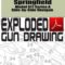 Springfield Model 511 Series A Side-by-Side Shotgun Exploded Gun Drawing Download