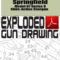 Springfield Model 67 Series B Slide-Action Shotgun Exploded Gun Drawing Download