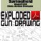 Springfield Model 69R Slide-Action Shotgun Exploded Gun Drawing Download