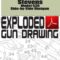 Stevens Model 530 Side-by-Side Shotgun Exploded Gun Drawing Download