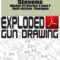 Stevens Model 51 Series E and F Bolt-Action  Shotgun Exploded Gun Drawing Download