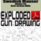 Swedish Mauser Model 94 Bolt-Action Rifle Exploded Gun Drawing Download
