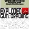 Westernfield Model SB-100B Single Shot Shotgun Exploded Gun Drawing Download