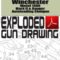 Winchester Model 1400 Mark II & Ranger Autoloading Shotgun Exploded Gun Drawing Download
