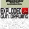 Winchester Model 1907 Autoloading Rifle Exploded Gun Drawing Download