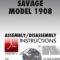 Savage Model 1908 Assembly/Disassembly Instructions Download
