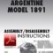 Argentine Model 1891 Mauser Assembly/Disassembly Instructions Download