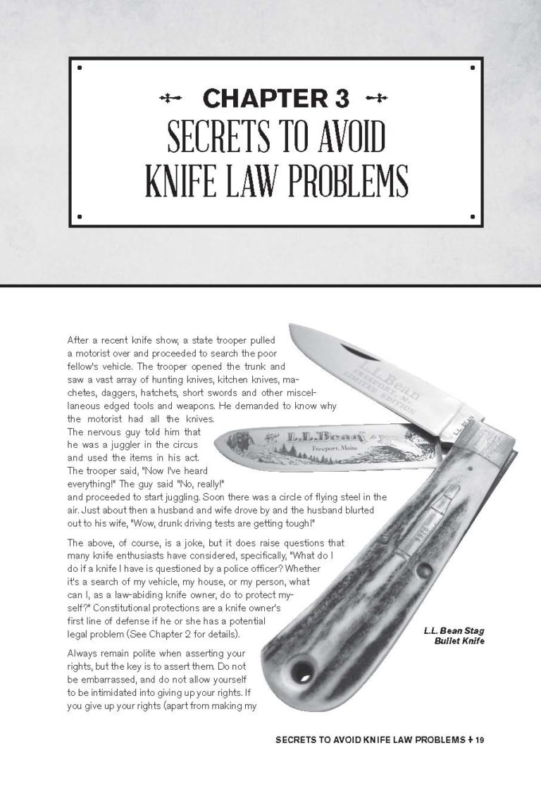 Knife Laws of the U.S. Loopholes, Pitfalls & Secrets (Digital PDF