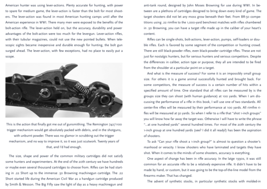 Gunsmithing rifles