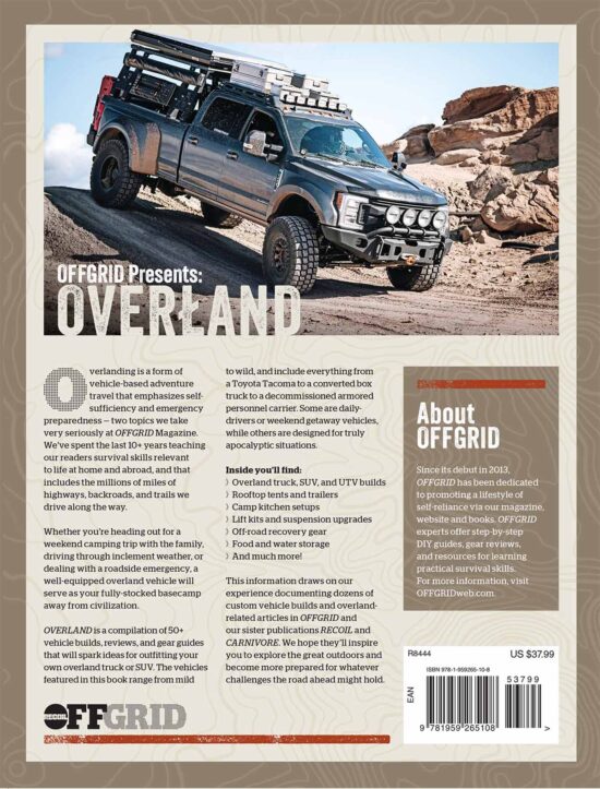 Overland Guide Backcover