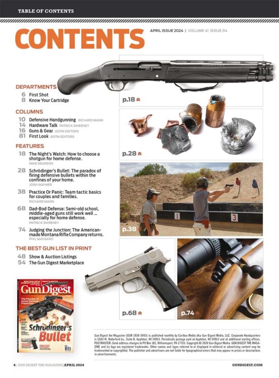 Gun Digest April 24 TOC