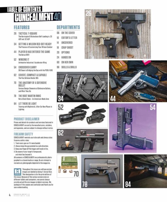 Concealment No 40 TOC