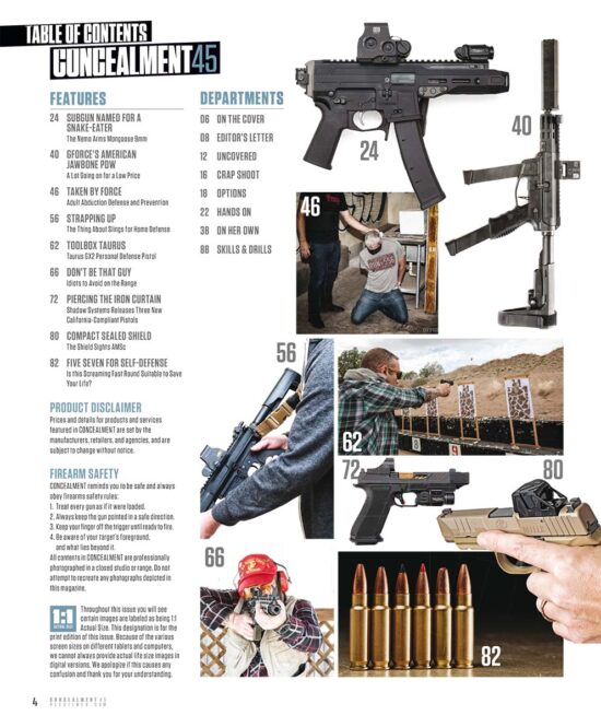 Concealment 45 TOC
